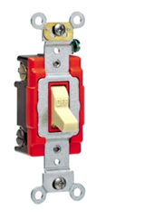Leviton 20A Industrial Toggle Switch - White