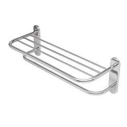 Franklin Brass Stainless Steel Towel Shelf with Bar