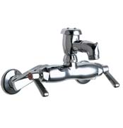 Chicago Wall Mount Faucet w/Vacuum Breaker Spout - CP
