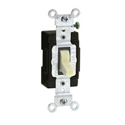 Leviton 15A Commercial Illuminated Toggle - Ivory