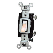 Leviton 15A Commercial Illuminated Toggle Switch - White