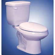 Western Clinton Elongated Toilet - White