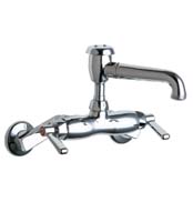 Chicago Wall Mount Faucet w/Vacuum Breaker Spout