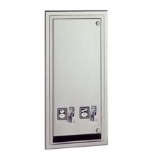 Bobrick Napkin/Tampon Dispenser, 25 Cent Mechanism