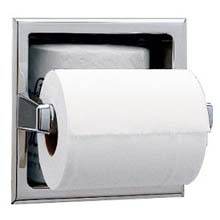 Bobrick Recessed Toilet Tissue Dispenser w/Extra Roll
