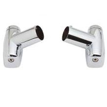 Crescent Rod Swivel Brackets - Chrome