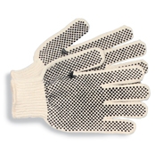 PVC-Dotted String Knit Gloves (12/pk)