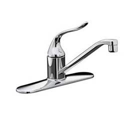 Kohler Coralais Kitchen Faucet With 8 1 2 Swing Spout Polished