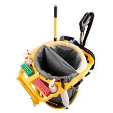 Rubbermaid 44 Gal Deluxe Rim Caddy, Yellow