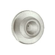Solid Brass Concave Wall Bumper -  Satin SS