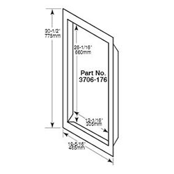 Bobrick Adaptor Flange Kit For Napkin/Tampon Vendor